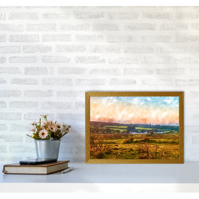 Looking Over Dartmoor Landscape - Print