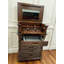 Armoire à bijoux multifonctionnelle en bois d'hévéa de style américain