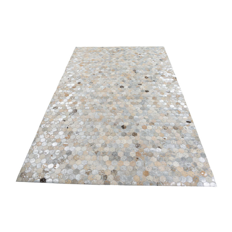 Tapis argenté Jed
