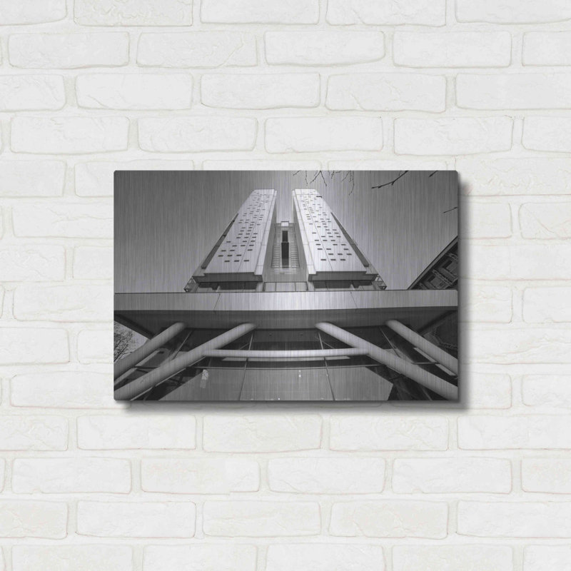 Ebern Designs «Universit Architecture 4» par Sebastien Lory, art mural en métal, 16 po x 12 po, H 16 po x l 24 po