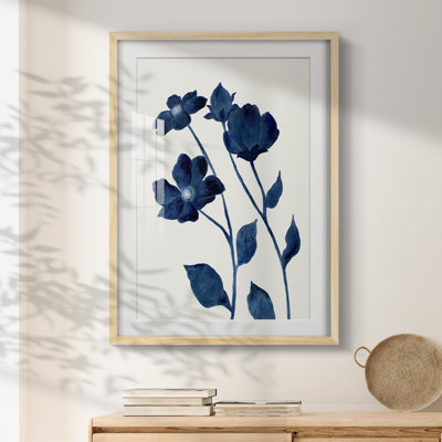 Indigo Bloom I - impression encadrée