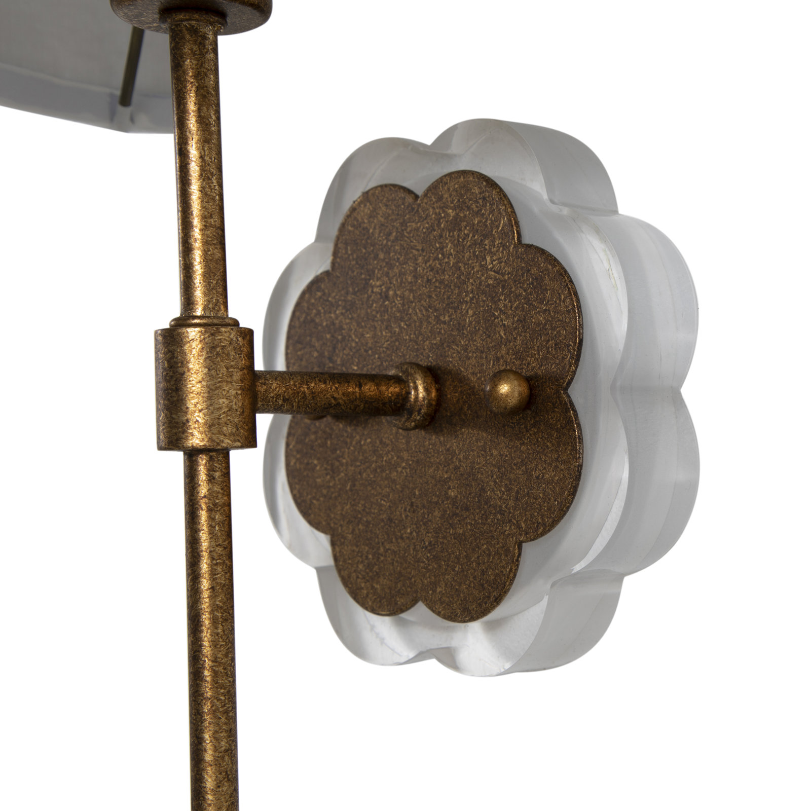 Shirley Single Light Wallchiere, Gold