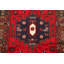Tapis rouge en laine noué à la main de conception unique 3 pi x 4 pi 10 po Myrdle