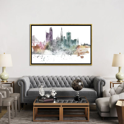 San Francisco Pastel Skylines - impression d'art graphique