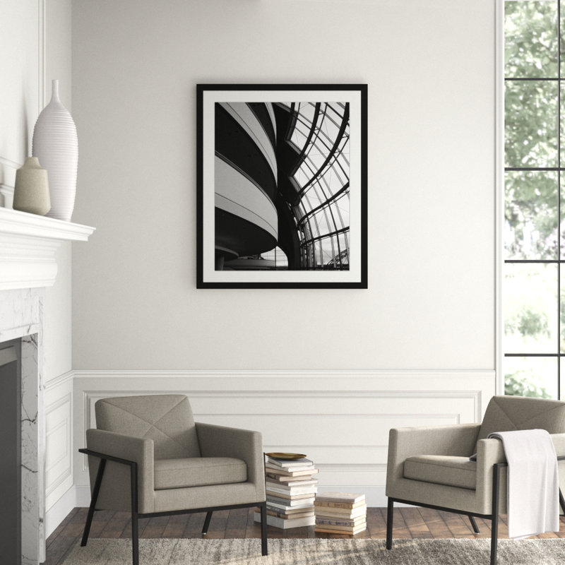 Architectural Beauty 2' Framed Photographic Print on Glass