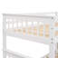 Stair-Type Bunk Bed with Storage Compartments and Safety Guardrail