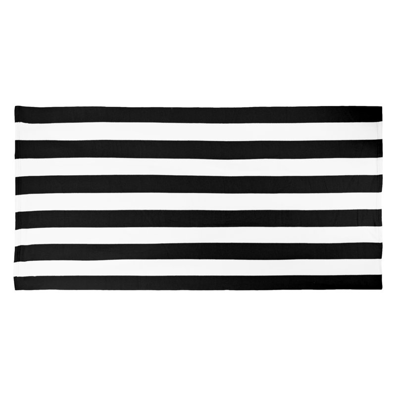 Antonie Ultra Light Beach Towel, Black