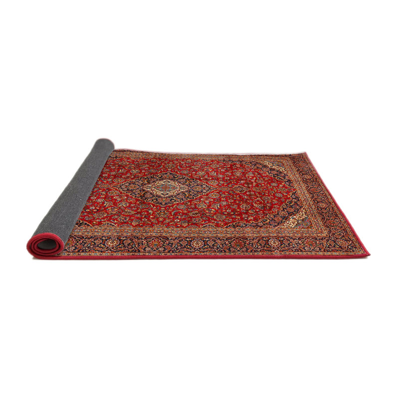 Tapis traditionnel rouge / bleu / beige Gaylor, Rond 5 pi