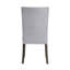 Ensemble de 2 chaises d'appoint Merel en lin gris et chêne gris