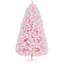 Pre-lit Flocked Artificial Christmas Tree with Foldable Stand-1664184045