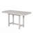 Rustic Dining Table White Oak Leaves Block Trestle Base