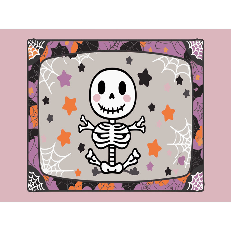 Kincey Washable Halloween Fall Season Holiday Rug, Rectangle 6' x 9'