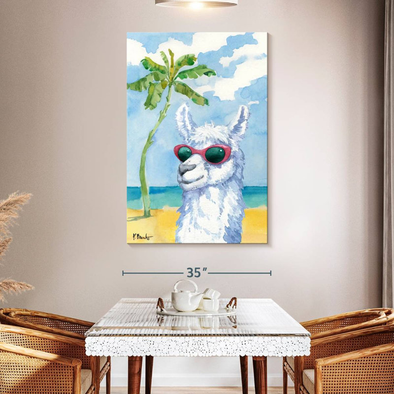 Ketti Hip Shades Llama I, 51" H x 34" W