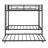 Triple Bunk Bed With Trundle,Two Side Ladder And Guardrails-7322158