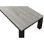 Meuble de salle à manger polyvalent gris et noir - Table basse et deux tables de bout