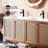 Classe 60" Freestanding Bathroom Vanity in Golden Oak with Double Basin Sink Top-115356448-115356447