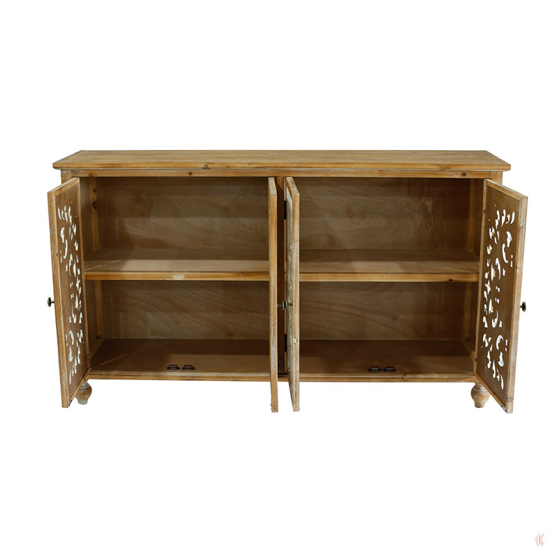 Buffet, table de buffet, armoire de salle à manger, crédence de bureau à 4 portes