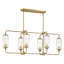 Lustre linéaire à 6 lumières Nunley-810315437