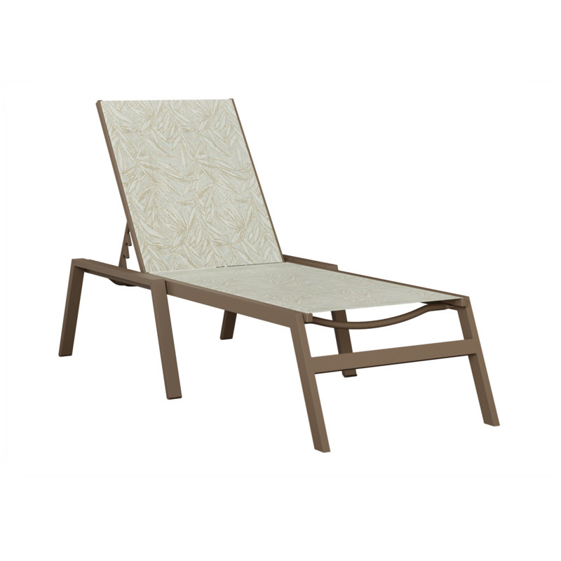 Chaise longue sans accoudoirs Berlin Gardens Vida, Argile, Taupe