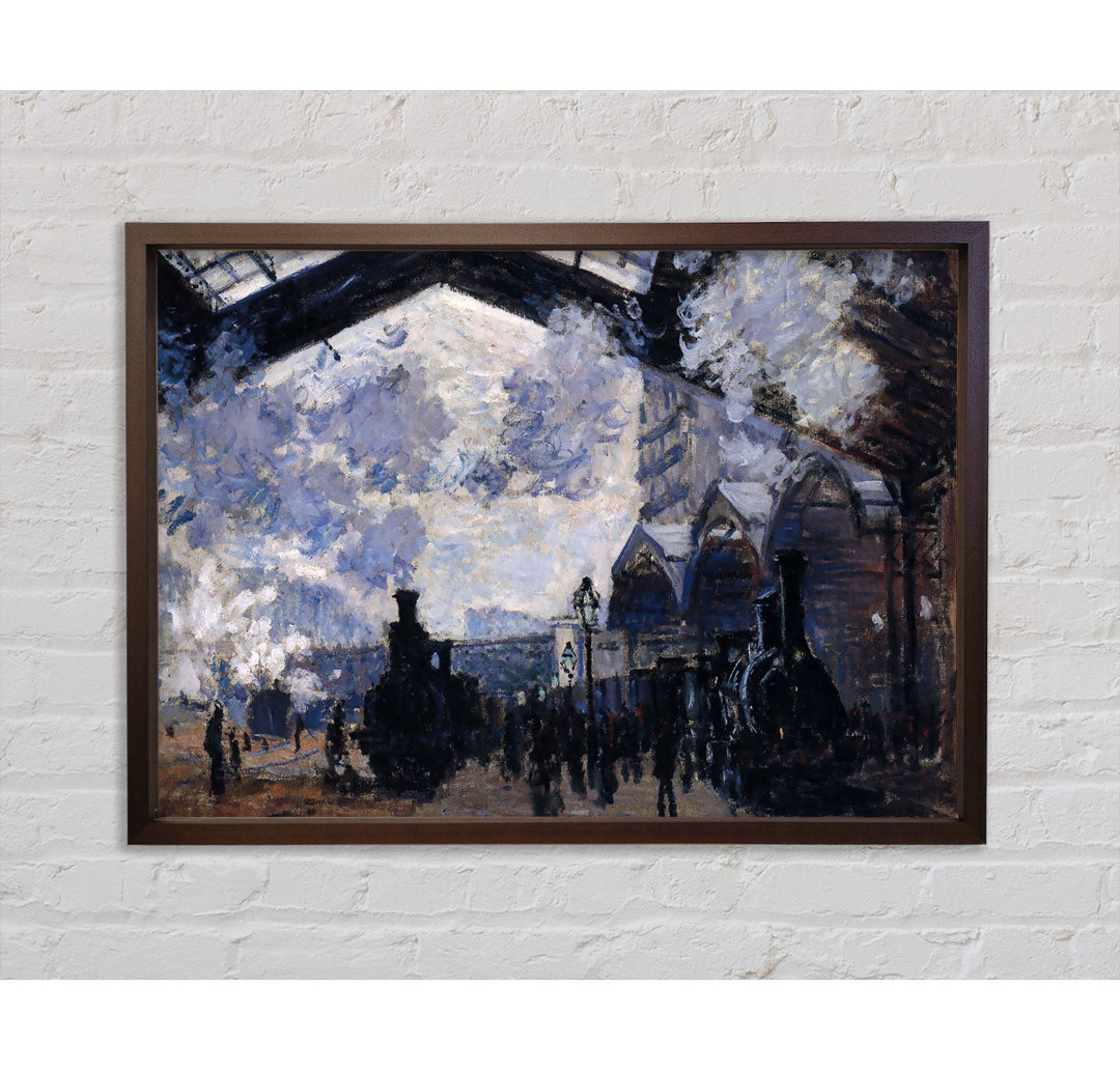 Monet Der Gare St Lazare - Einzelner Bilderrahmen Kunstdrucke auf Leinwand