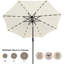 Parasol de marché éclairé Caerphilly-157318111-264100102