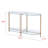 Royale Sofa Table, Champagne