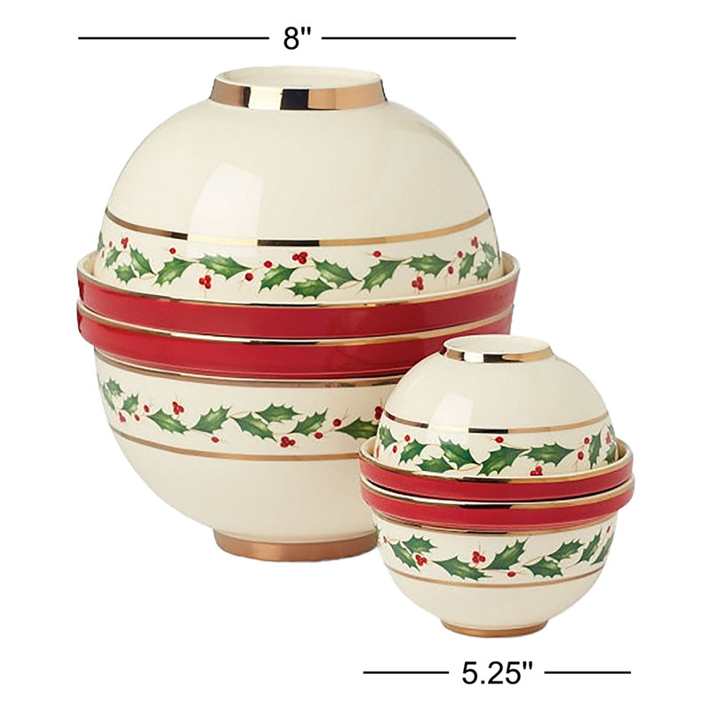 Lenox Holiday Luna Nesting Dinnerware Set