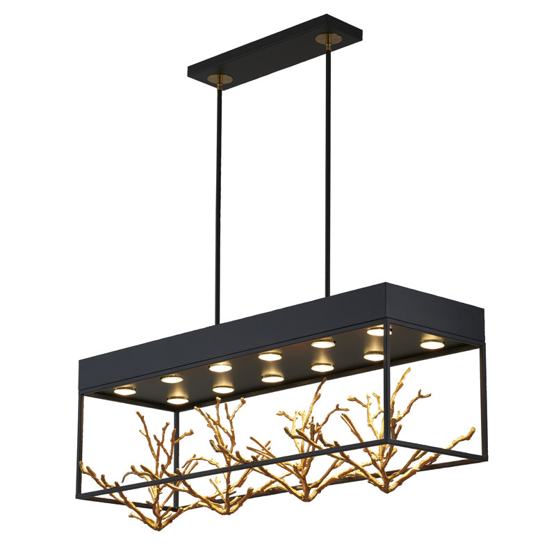 Modern 12-Light Branch Pendant 
