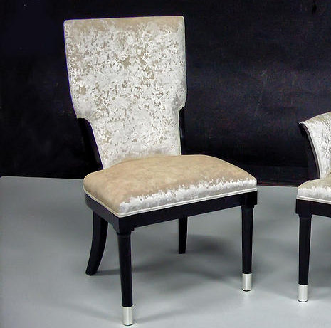 Upholstered Side Chair in Beige