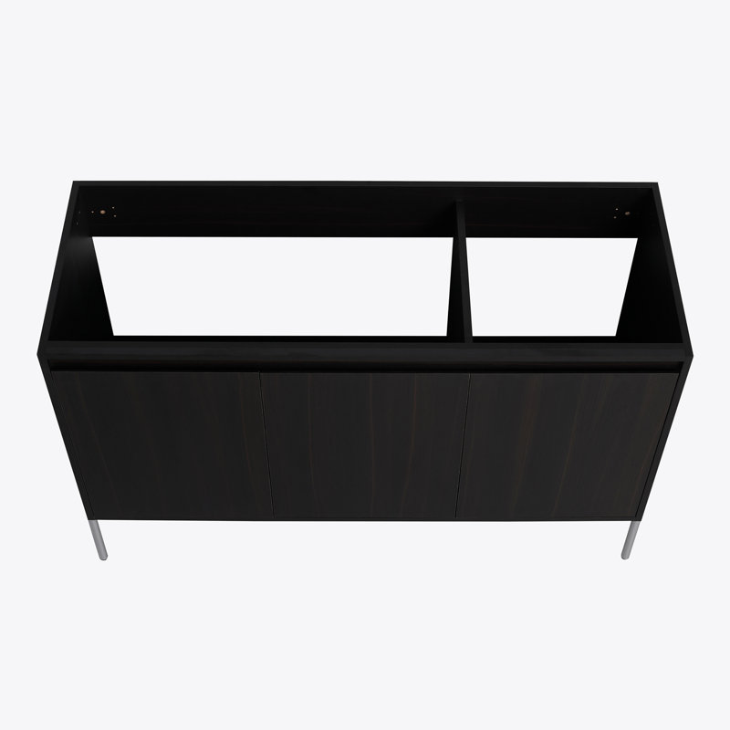 Meuble-lavabo autoportant 48 po avec portes à fermeture douce (ensemble KD) 48 po - évier inclus