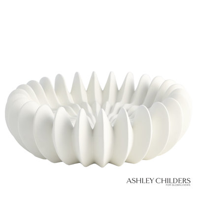 Spicchi Line Bowl-Matte White