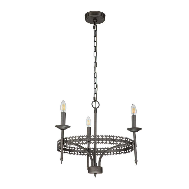 Maryam 3 - Light Waggon Wheel Chandelier