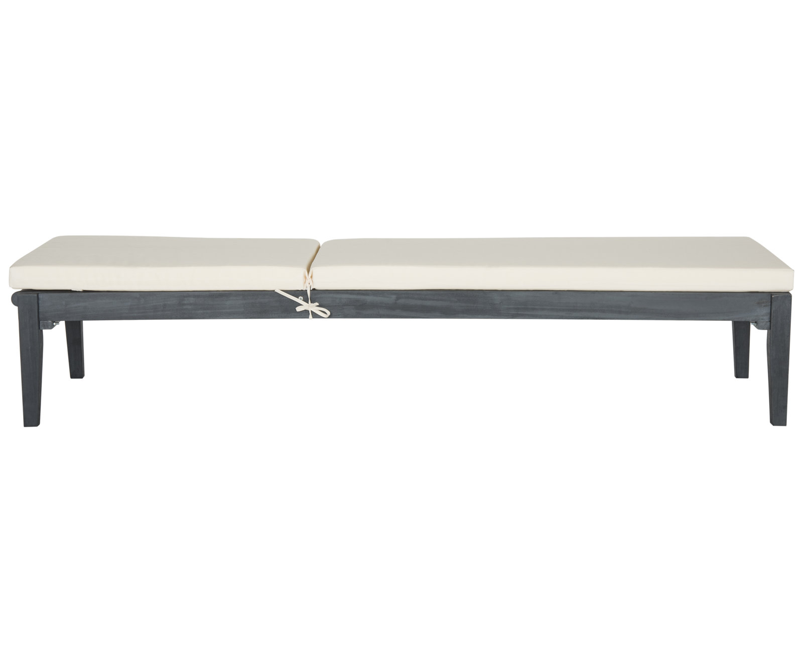 Arwen 23.6'' Outdoor Acacia Chaise Lounge, Ash Gray