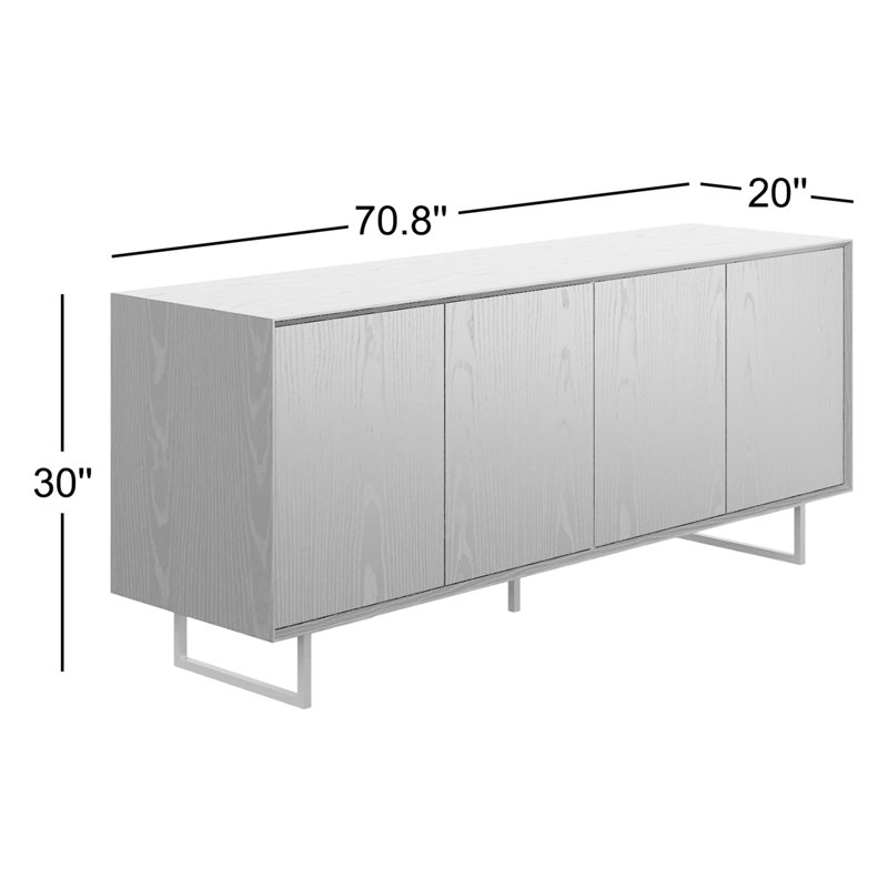 Bianca 70.8" Sideboard, Black