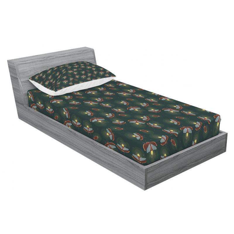 Microfiber Sheet Set, Twin Sheet Set with Fitted Sheet