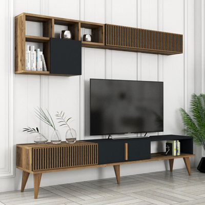 Hinkledire Corner Entertainment Center for TVs up to 65" by Corrigan Studio