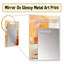 «Glam Orange Beige Collage II» - miroir tendance, miroir mural unique Glam, impression d'art en métal-1160967389