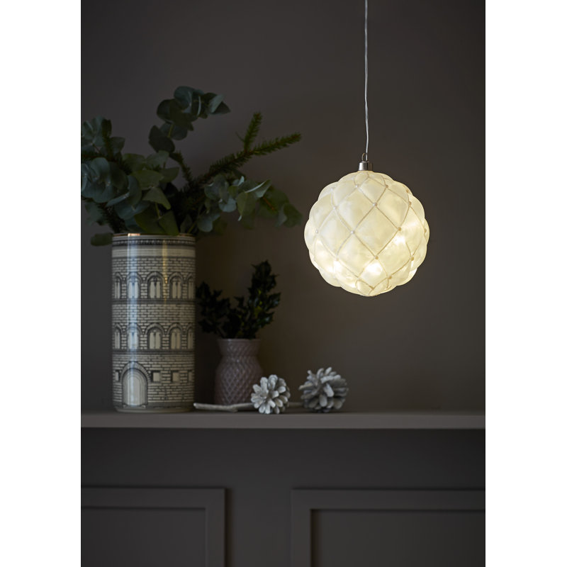 20 - Light LED Sphere Pendant, White