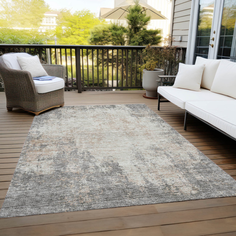 Tapis rectangulaire Aleighna avec envers antidérapant, Rectangulaire 8 pi x 10 pi