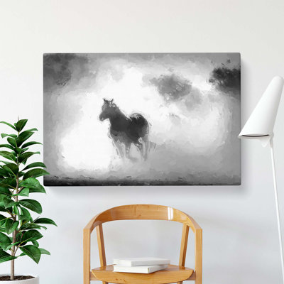 Horses in Abstract - Wrapped Canvas