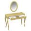 Meuble-lavabo de luxe avec miroir ovale-910379513
