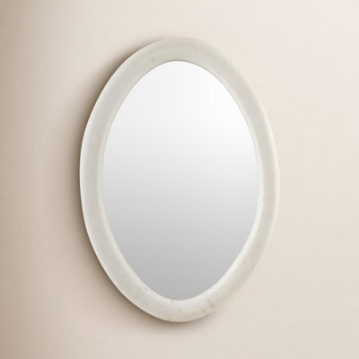 Christie Genuine Marble Oval Mirror