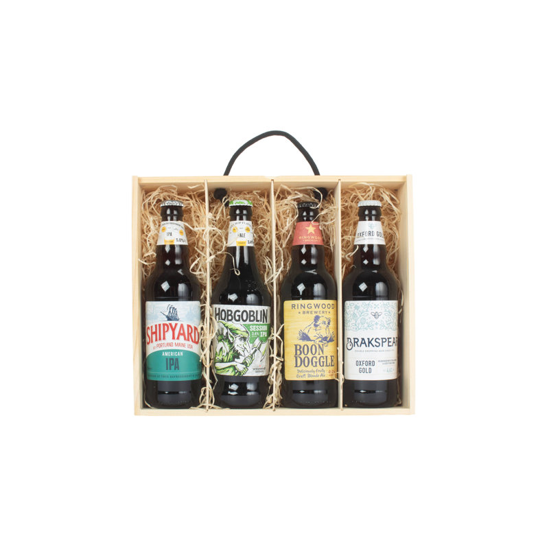 Beer Bottle Presentation Box with Lid