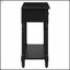 Console de style traditionnel Daisy avec deux tiroirs et une tablette inférieure, parfaite pour un rangement élégant-1951004019