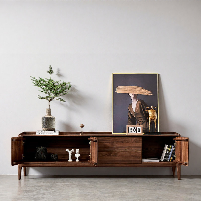 Minimalist Creative TV Stand, 22.83"H x 78.74"L x 17.72"W