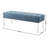 Valley Button Tufted Velvet Upholstered Bench With Acrylic Leg-1675713550