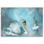Swan And Ballerina - Wrapped Canvas Print-655702213