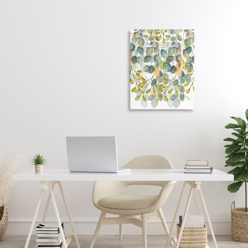 Toile botanique suspendue, design par Marcus Prime, H 20 po x l 16 po