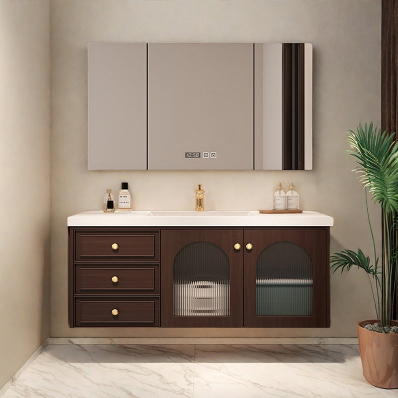 Minimalist retro bathroom cabinet