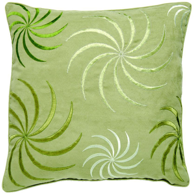 Swirl Cushion Cover, Green